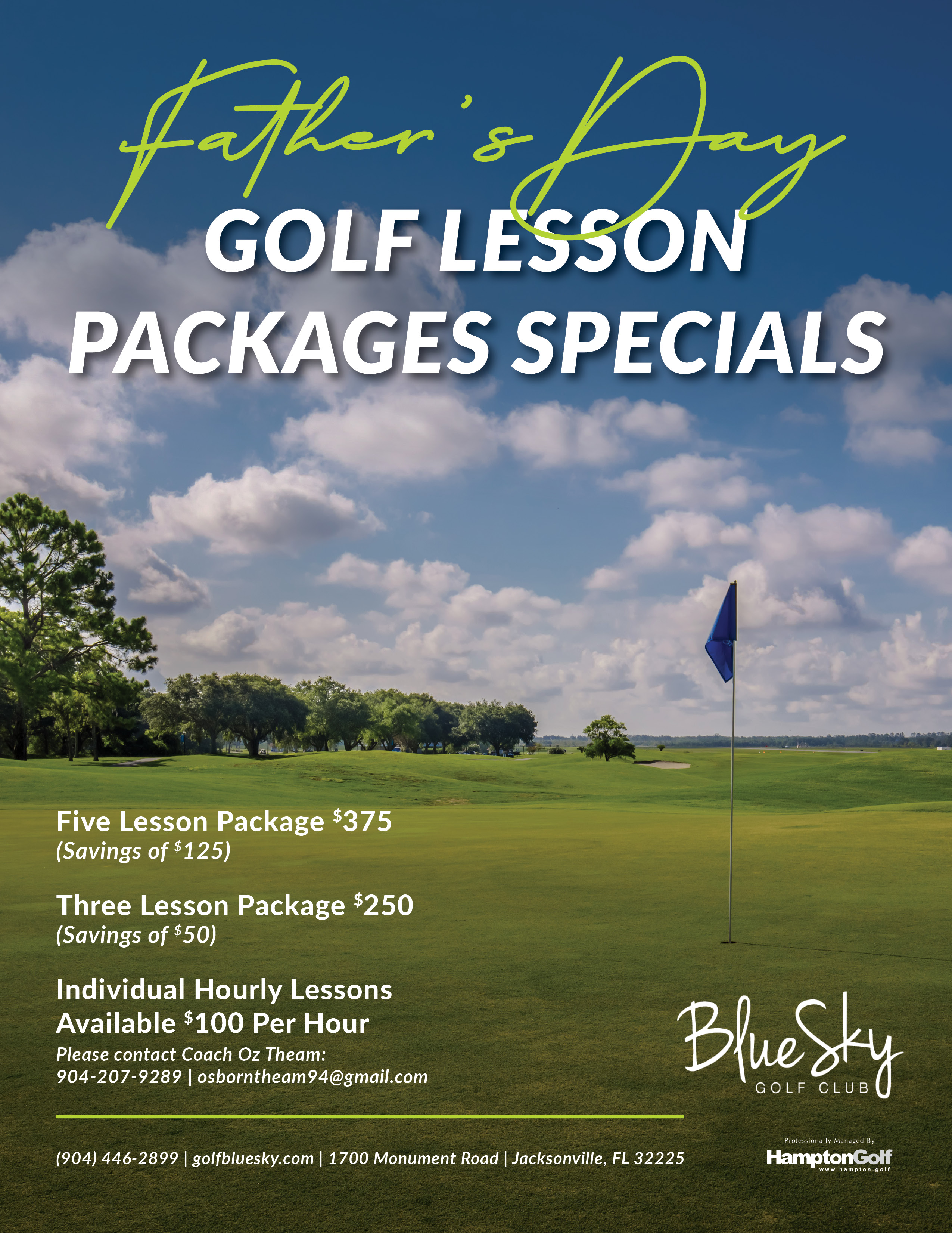 Father's Day Golf Lesson Packages